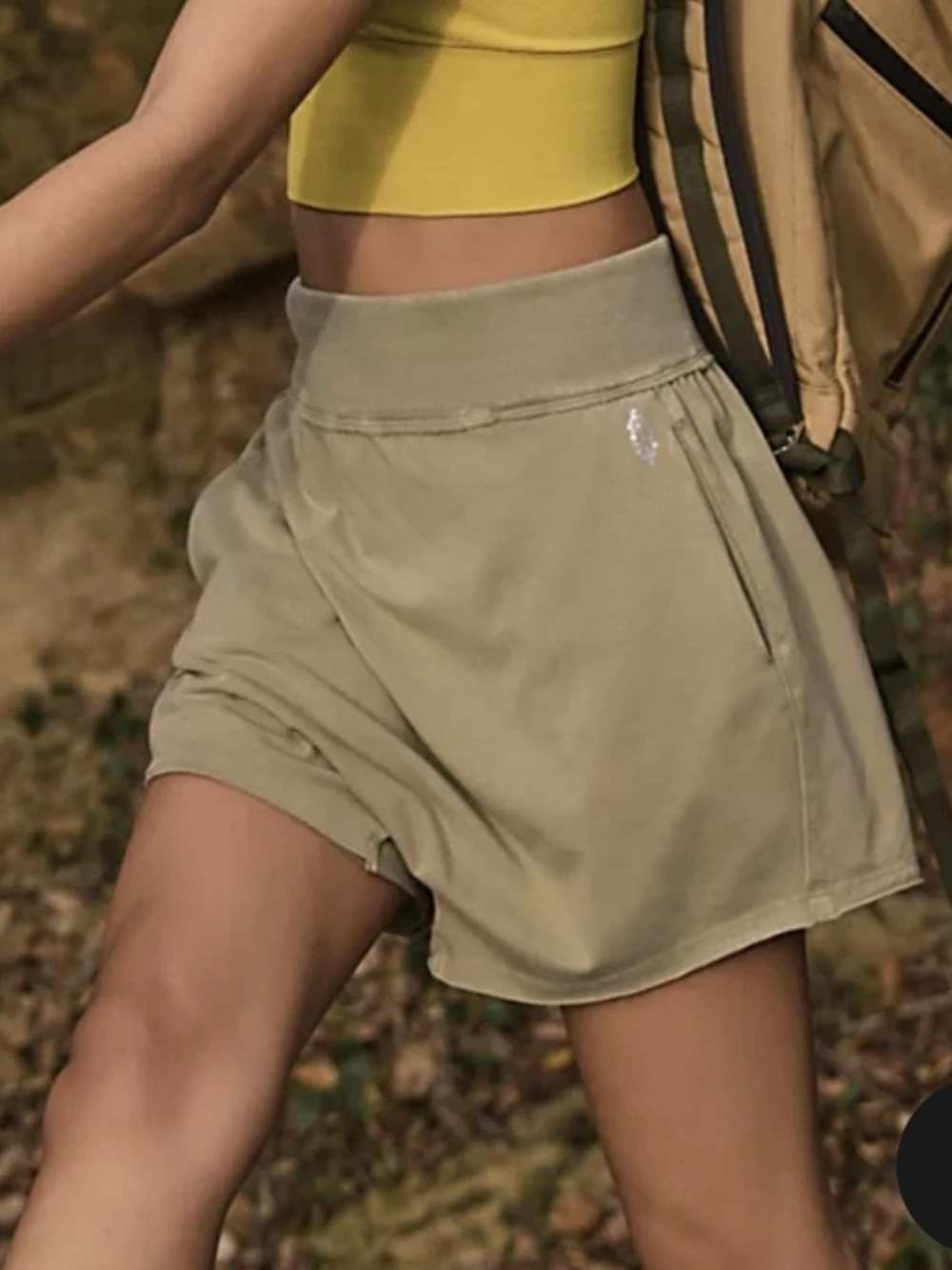 FREE PEOPLE MOVEMENT MATCHA HOT SHOT HAREM SHORTS Sz XS - Picture 3 of 6